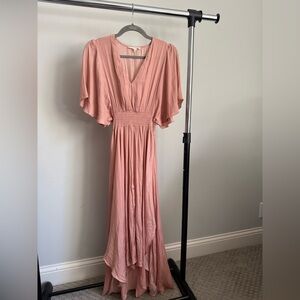 Chic Blush Maxi Dress